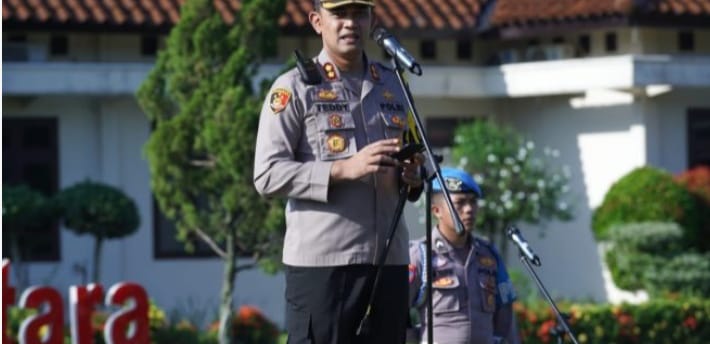 Kapolres Lampung Utara, AKBP Teddy Rachesna menyampaikan akan tindak tegas anggota Polri yang terbukti terlibat narkoba. Foto: Mahpudin, Kabarindonesia.co