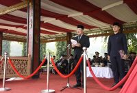 Pj. Bupati Tulang Bawang Barat, M. Firsada pimpin upacara peringatan Harkitnas ke-116 pada Senin (20/5/2024). Foto: Andi Rahman, Kabarindonesia.co