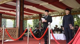 Pj. Bupati Tulang Bawang Barat, M. Firsada pimpin upacara peringatan Harkitnas ke-116 pada Senin (20/5/2024). Foto: Andi Rahman, Kabarindonesia.co