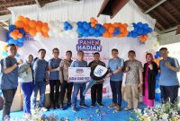 M. Rasidi saat mewakili Penjabat Bupati Tubaba Drs. M. Firsada, M.Si., pada Kegiatan Panen Hadiah Simpedes (PHS)