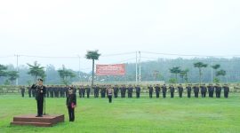 Pelaksanaan Upacara peringatan Hari lahir Pancasila tahun 2024,  AKBP. Ndaru Istimawan, S.IK sebagai Inspektur Upacara