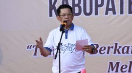 Penjabat (Pj) Bupati Tulangbawang Barat (Tubaba) Drs. M.Firsada, M.Si Membuka Kegiatan Gebyar Paud Tahun 2024