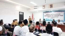 M. Firsada, membuka Kegiatan Lokakarya Moderasi Beragama Forum Kerukunan Umat Beragama (FKUB)