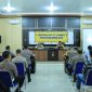 AKBP Ndaru Istimawan., S.I.K diikuti Wakapolres, Tulang Bawang Barat,  (Anev) Bulanan Situasi Kamtibmas di wilayah Kabupaten Tulang Bawang Barat.