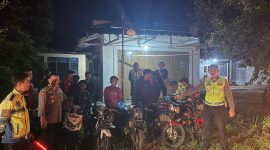 Polres Tubaba Amankan 10 Unit Kendaraan, saat razia balapan liar
