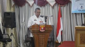 Asisten Bidang Administrasi Umum Drs Ismet Inoni menyampaikan arahan dari Pj. Bupati Lampung Barat
