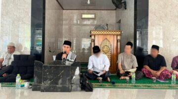 Mengetuk Pintu Hati di Masjid At-Taubah: Pegawai dan Warga Binaan Lapas Kotaagung Ikuti Bimbingan Rohani